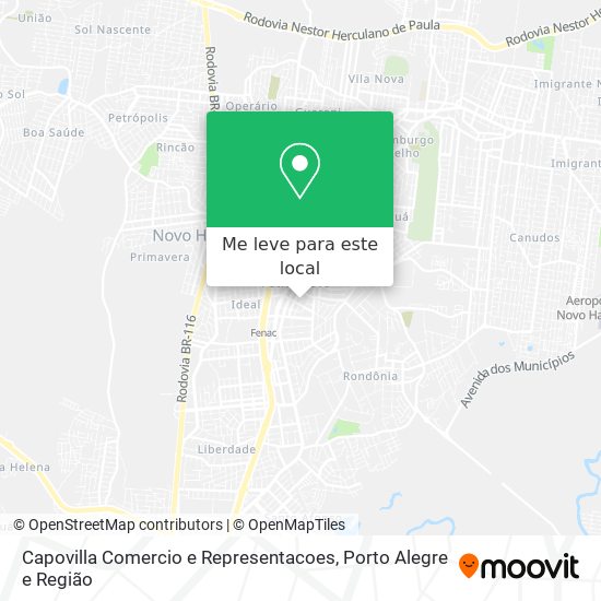 Capovilla Comercio e Representacoes mapa