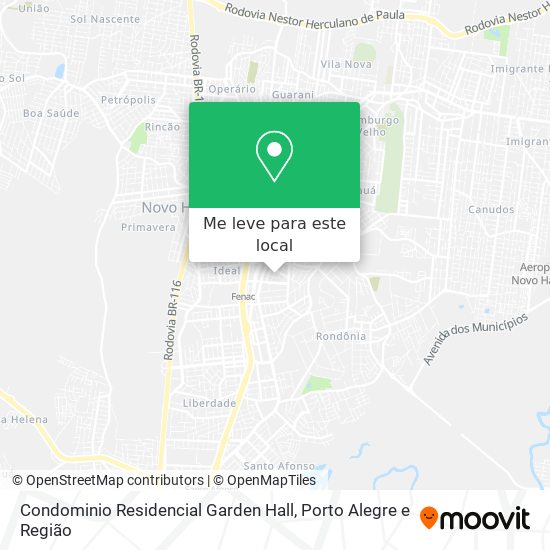 Condominio Residencial Garden Hall mapa