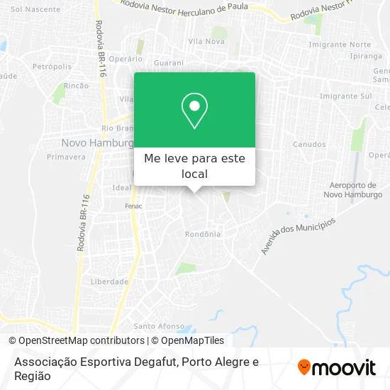 Associação Esportiva Degafut mapa