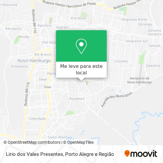Lirio dos Vales Presentes mapa