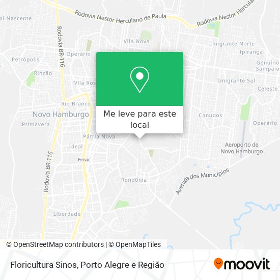 Floricultura Sinos mapa