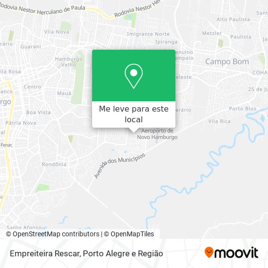 Empreiteira Rescar mapa