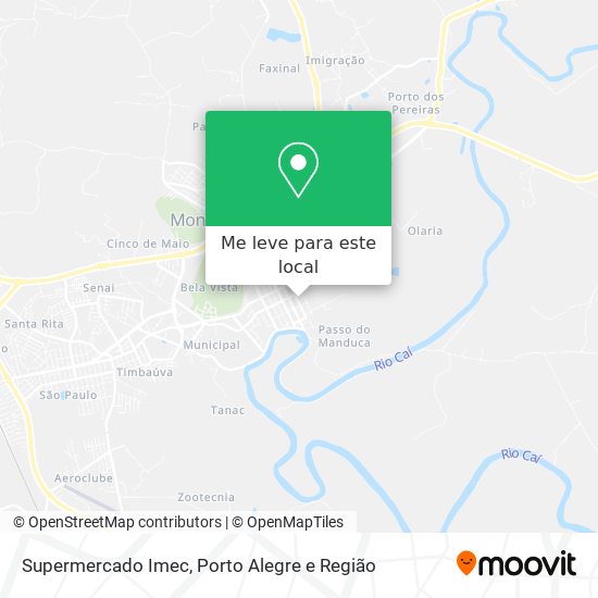 Supermercado Imec mapa