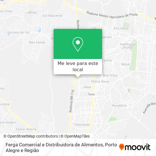 Ferga Comercial e Distribuidora de Alimentos mapa