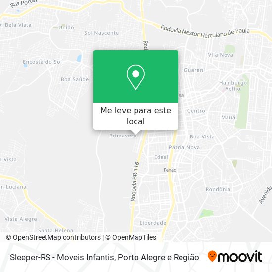 Sleeper-RS - Moveis Infantis mapa