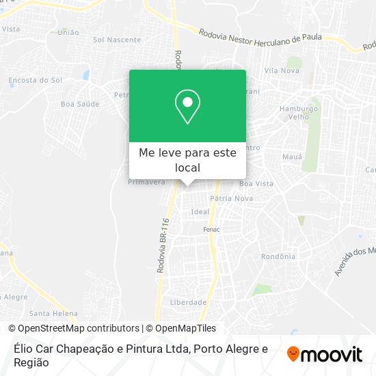 Élio Car Chapeação e Pintura Ltda mapa