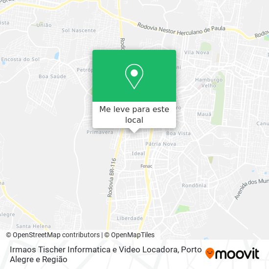 Irmaos Tischer Informatica e Video Locadora mapa