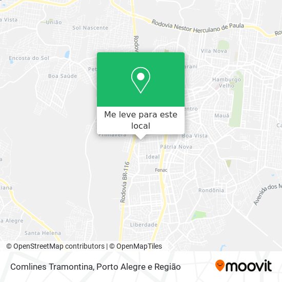 Comlines Tramontina mapa