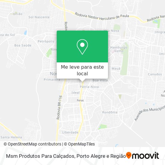 Msm Produtos Para Calçados mapa