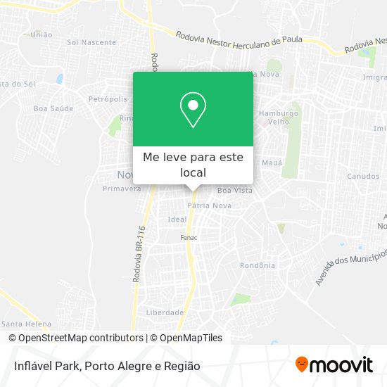 Inflável Park mapa