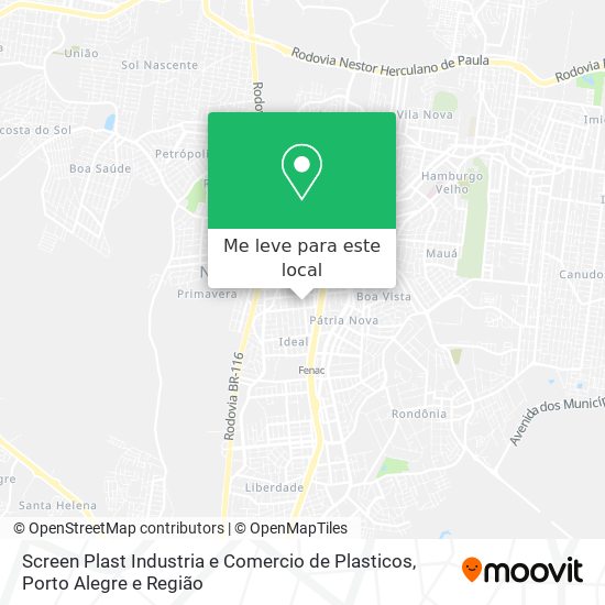 Screen Plast Industria e Comercio de Plasticos mapa