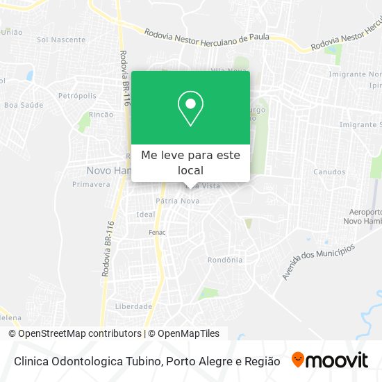 Clinica Odontologica Tubino mapa