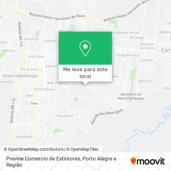 Previne Comercio de Extintores mapa