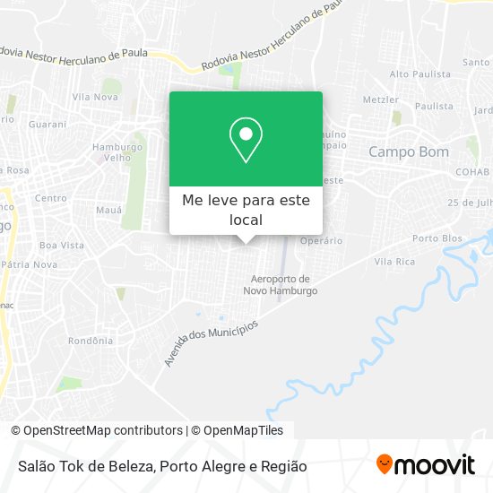 Salão Tok de Beleza mapa