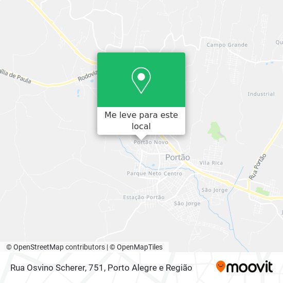 Rua Osvino Scherer, 751 mapa