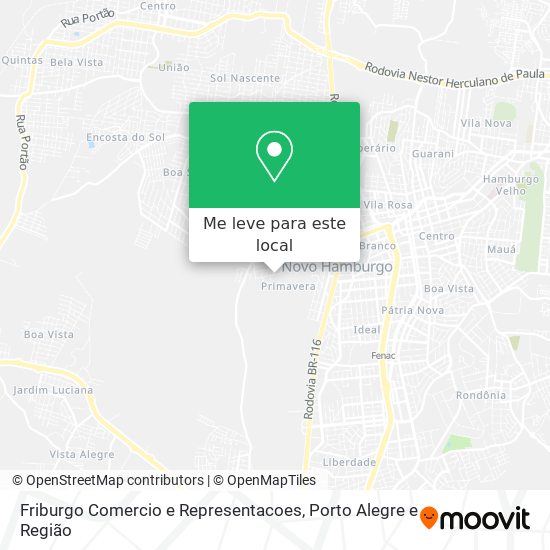 Friburgo Comercio e Representacoes mapa