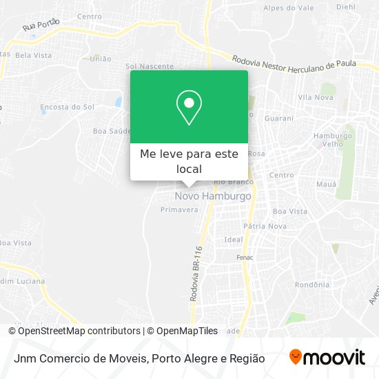 Jnm Comercio de Moveis mapa