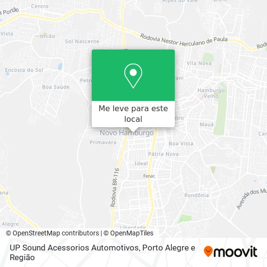 UP Sound Acessorios Automotivos mapa