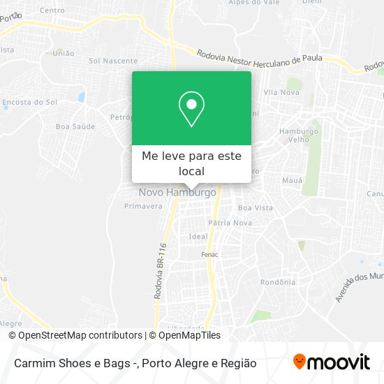 Carmim Shoes e Bags - mapa