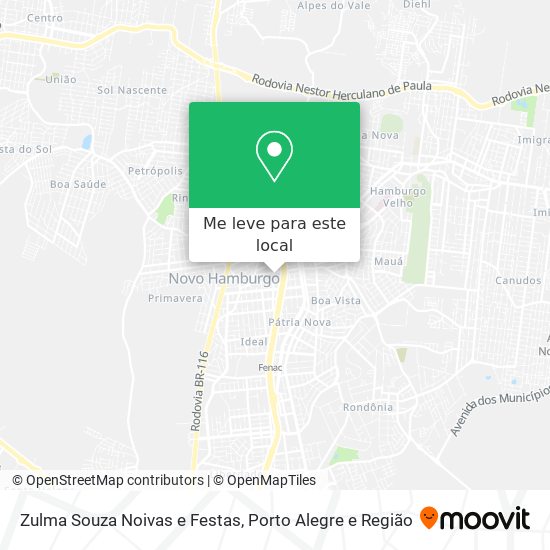 Zulma Souza Noivas e Festas mapa