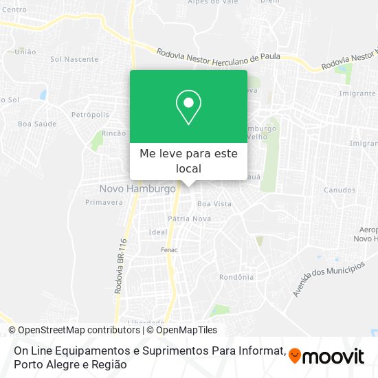 On Line Equipamentos e Suprimentos Para Informat mapa