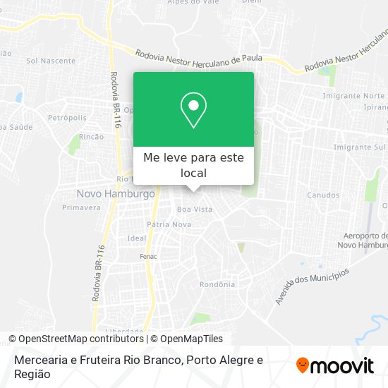 Mercearia e Fruteira Rio Branco mapa