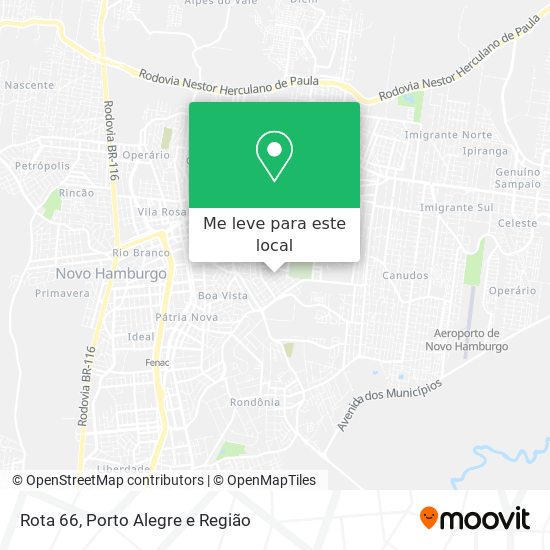 Rota 66 mapa