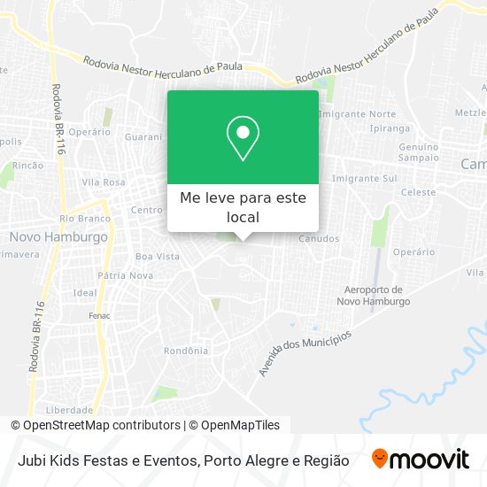 Jubi Kids Festas e Eventos mapa