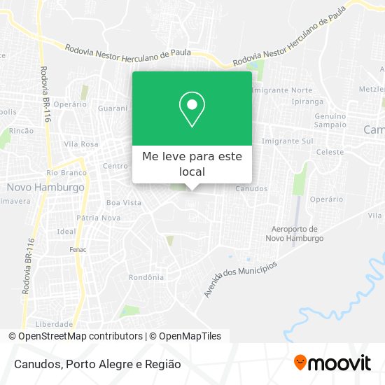 Canudos mapa