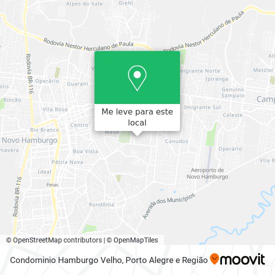 Condominio Hamburgo Velho mapa