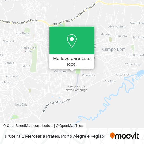 Fruteira E Mercearia Prates mapa