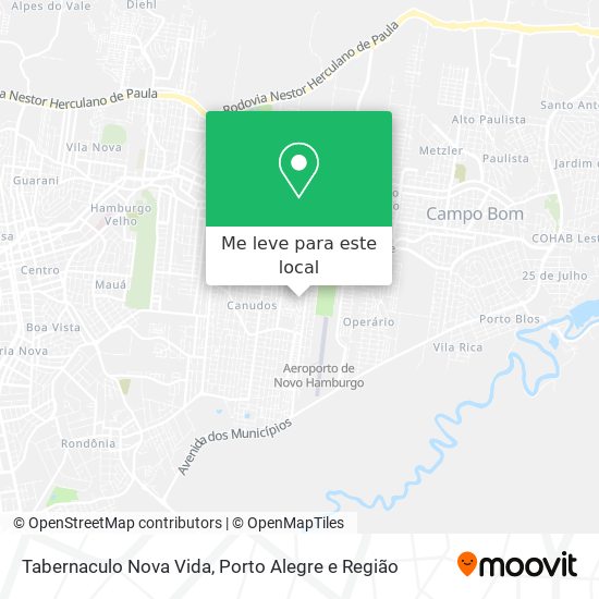 Tabernaculo Nova Vida mapa