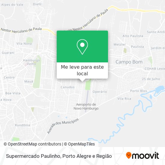 Supermercado Paulinho mapa