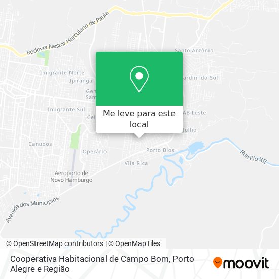 Cooperativa Habitacional de Campo Bom mapa