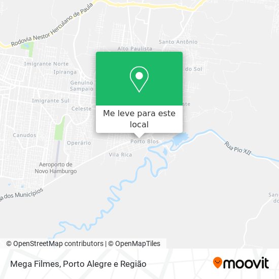 Mega Filmes mapa