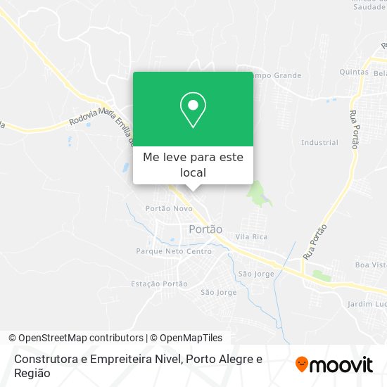 Construtora e Empreiteira Nivel mapa