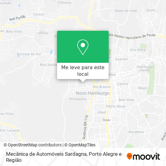 Mecânica de Automóveis Sardagna mapa