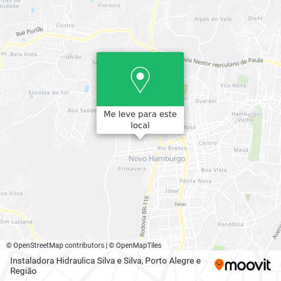 Instaladora Hidraulica Silva e Silva mapa