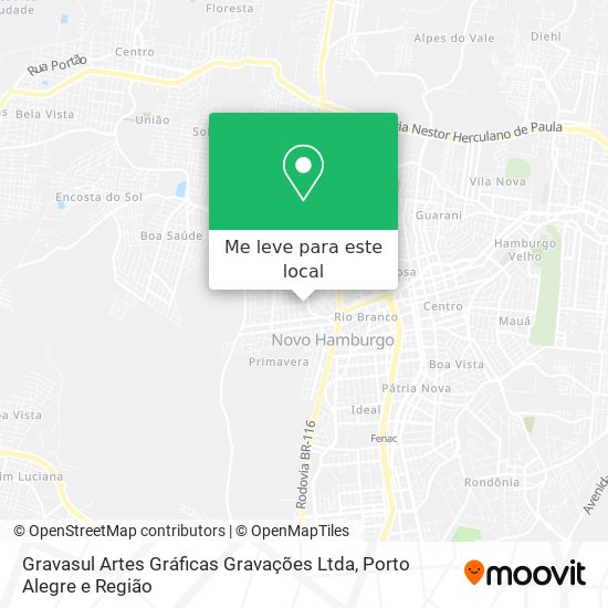 Gravasul Artes Gráficas Gravações Ltda mapa