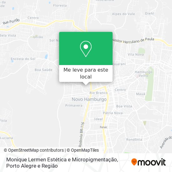 Monique Lermen Estética e Micropigmentação mapa