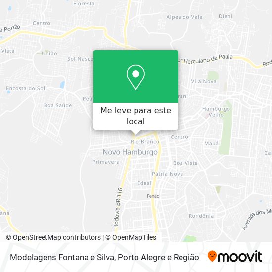 Modelagens Fontana e Silva mapa