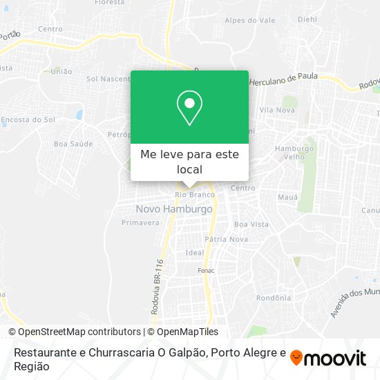 Restaurante e Churrascaria O Galpão mapa