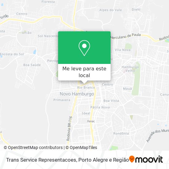 Trans Service Representacoes mapa