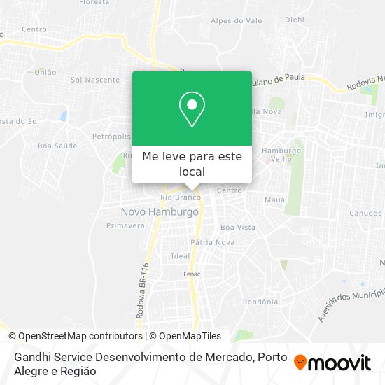 Gandhi Service Desenvolvimento de Mercado mapa