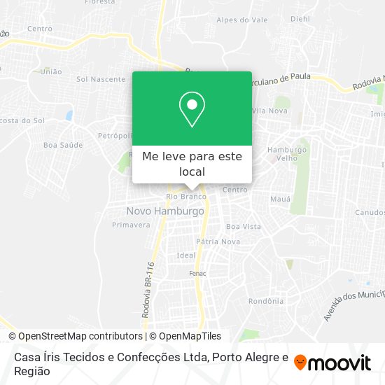 Casa Íris Tecidos e Confecções Ltda mapa