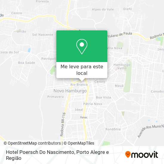 Hotel Poersch Do Nascimento mapa