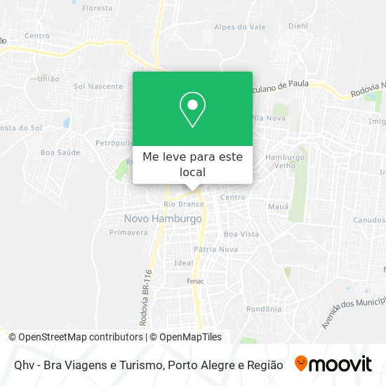 Qhv - Bra Viagens e Turismo mapa