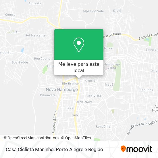 Casa Ciclista Maninho mapa