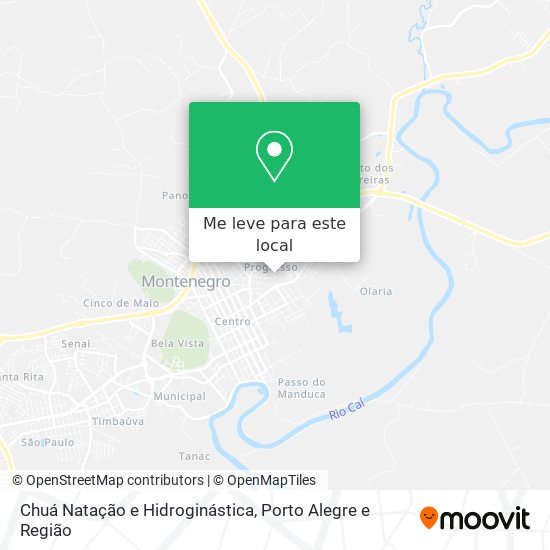 Chuá Natação e Hidroginástica mapa