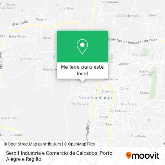 Serolf Industria e Comercio de Calcados mapa